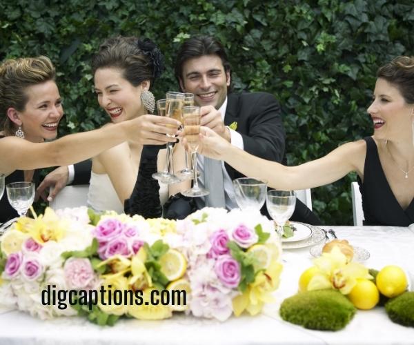 Toast to Funny Wedding Captions for Instagram