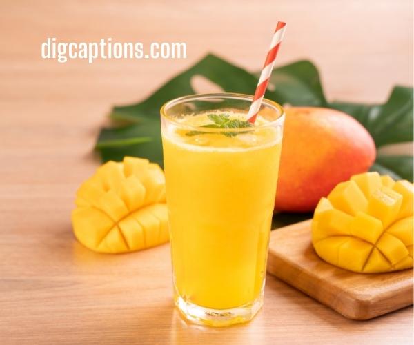 Mango Juice Quotes and Captions for Instagram