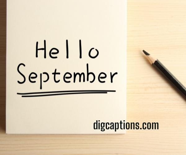 Cheers to New Month of September Captions and Quotes
