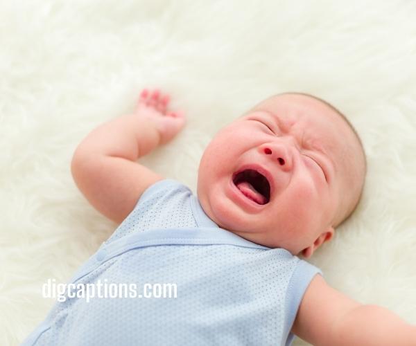 Baby First Time Crying Captions for Instagram