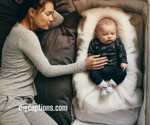 Baby First Time Sleeping Captions for Instagram With Quotes