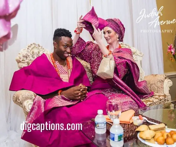 Yoruba Traditional Wedding Captions for Instagram