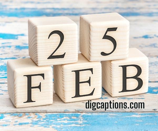 25th February Anniversary Quotes and Captions for Instagram