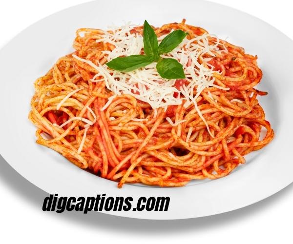 Funny Pasta Captions for Instagram With Quotes