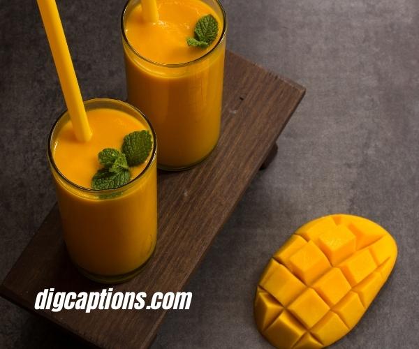 Catchy Mango Drink Captions for Instagram With Quotes