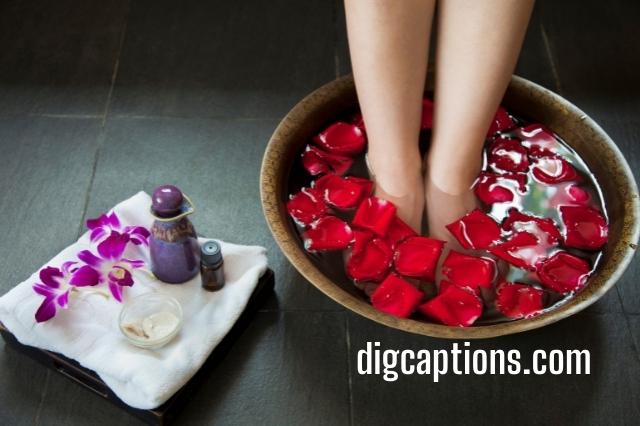 Foot Spa Captions for Instagram With Quotes