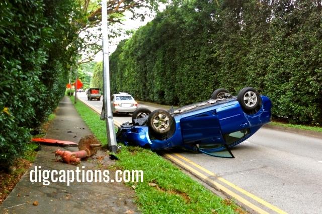 Car Accident Captions for Instagram With Quotes