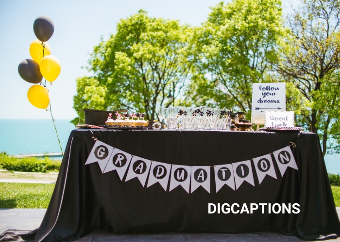 Outdoor Graduation Decoration Captions for Instagram